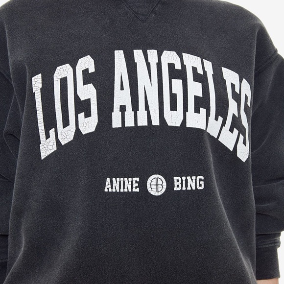 ANINE BING RAMONA SWEATSHIRT LOS ANGELES SIZE M - Picture 2 of 7